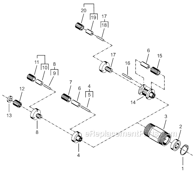 Page C Diagram and Parts List for 35RSATP-5Q  Cleco Electric Drill