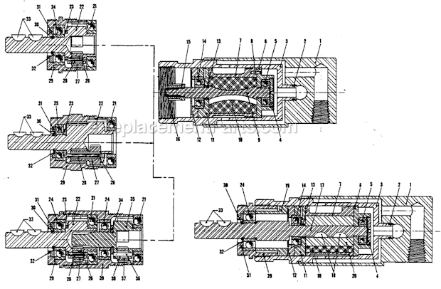 Page A Diagram and Parts List for 41MFN915M  Cleco Power Motor