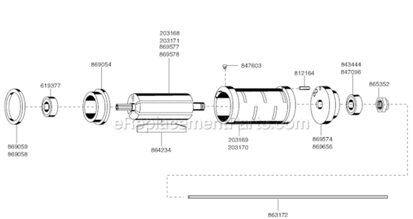 Page E Diagram and Parts List for 45RNB-2T-4  Cleco Ratchet
