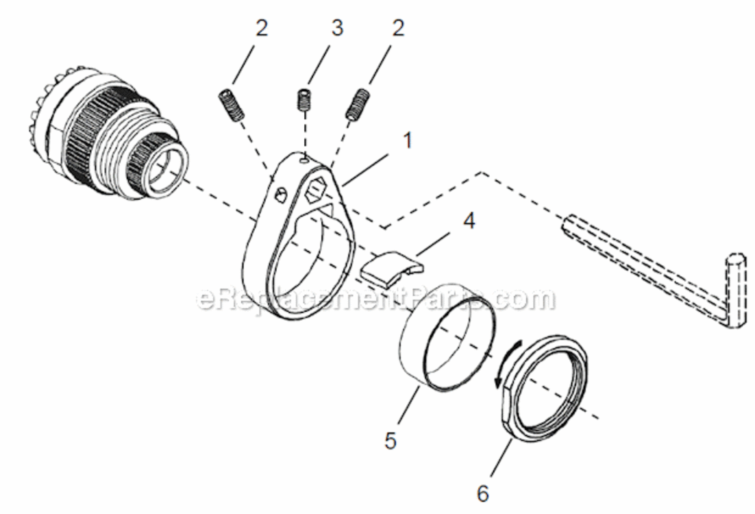 Page D Diagram and Parts List for 48CAE105AH4B  Cleco Ratchet