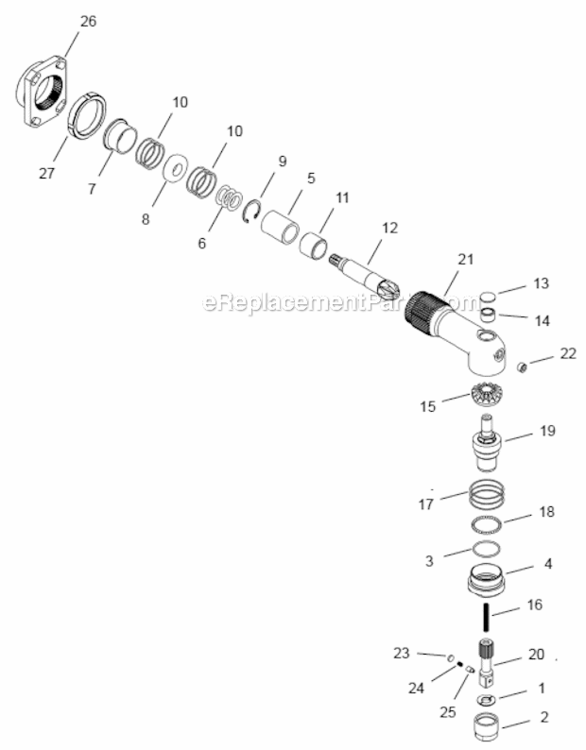Page E Diagram and Parts List for 48CAE110S341  Cleco Ratchet
