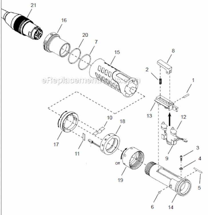 Page A Diagram and Parts List for 48CAE15AL3  Cleco Ratchet