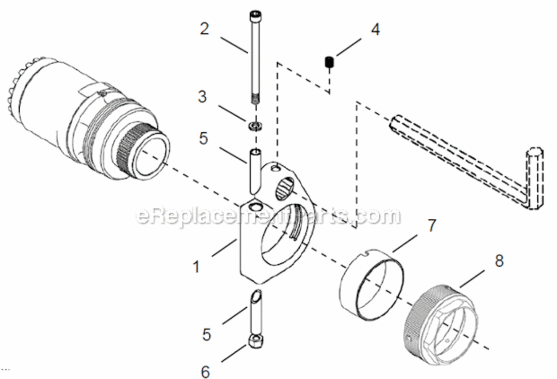 Page D Diagram and Parts List for 48CAE175AX6B  Cleco Ratchet