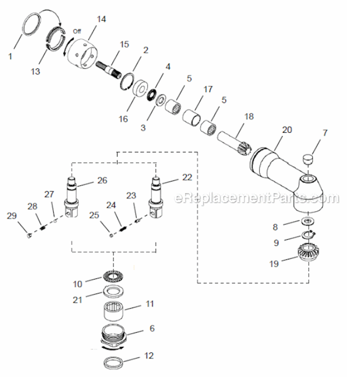 Page E Diagram and Parts List for 48CAE175AX6B  Cleco Ratchet