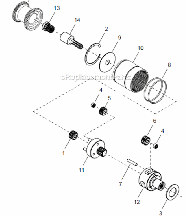 Page C Diagram and Parts List for 48CAE28AL3  Cleco Ratchet