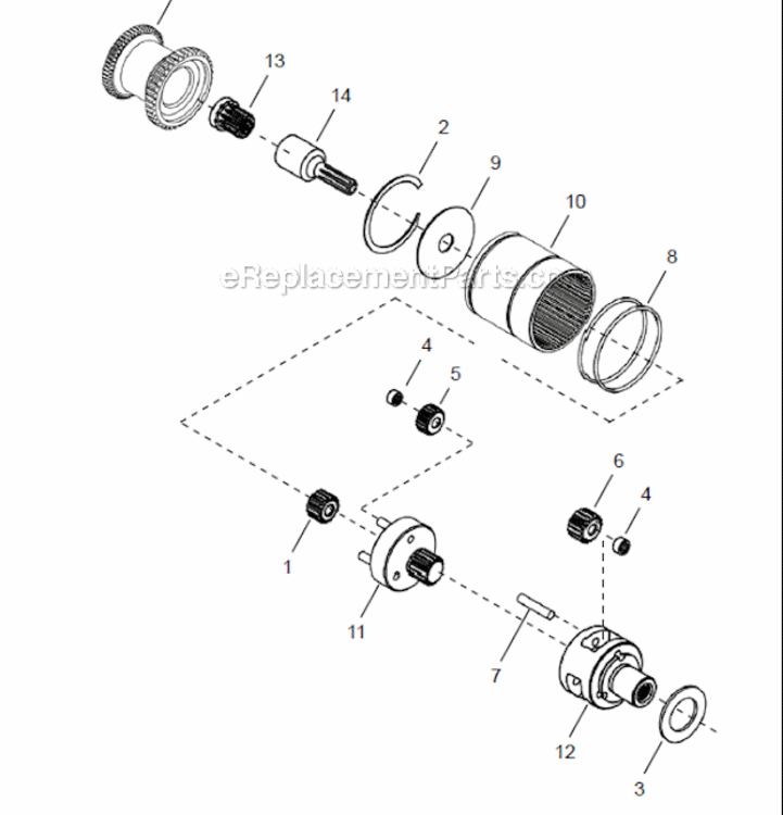 Page C Diagram and Parts List for 48CAE52S231  Cleco Ratchet