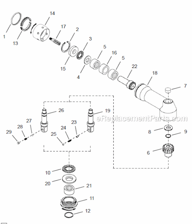 Page E Diagram and Parts List for 48CAE90AH4B  Cleco Ratchet