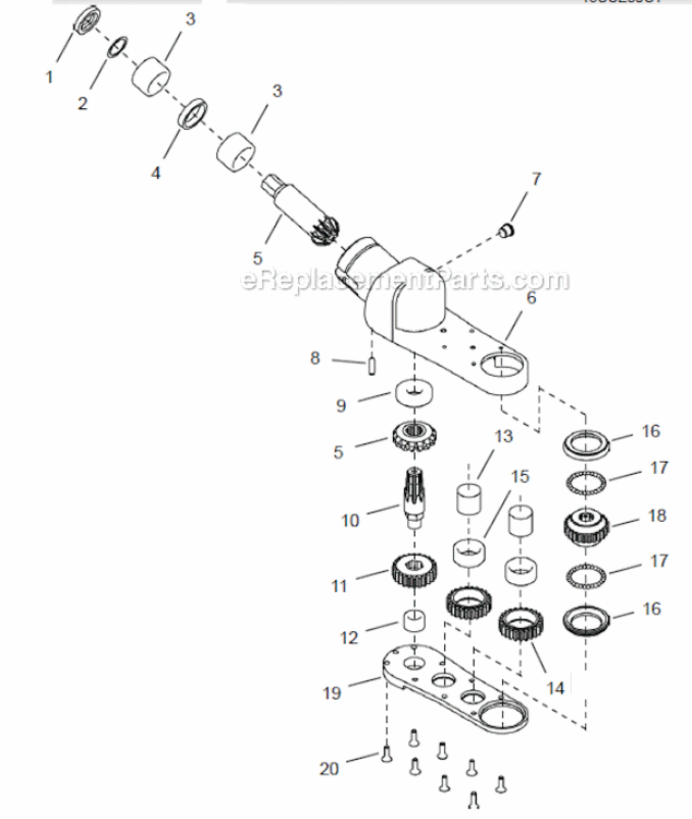 Page E Diagram and Parts List for 48CCE30C1  Cleco Ratchet