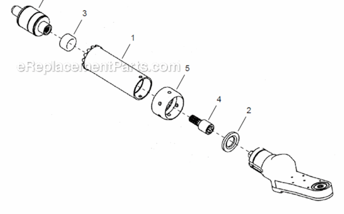 Page D Diagram and Parts List for 48CCE30C3  Cleco Ratchet