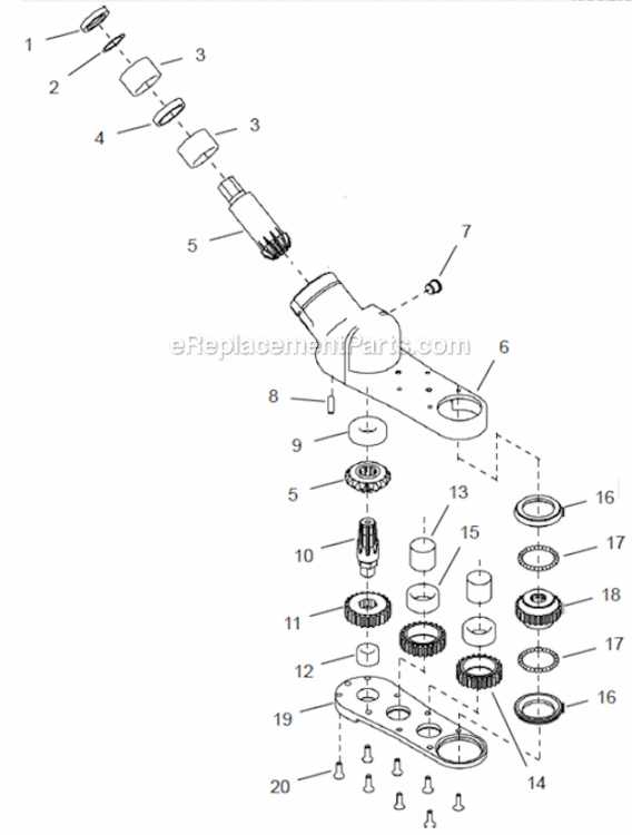Page E Diagram and Parts List for 48CCE30C3  Cleco Ratchet