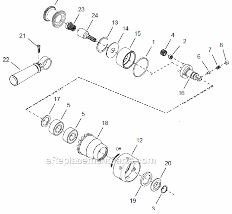 Page D Diagram and Parts List for 48CPE12D2  Cleco Ratchet