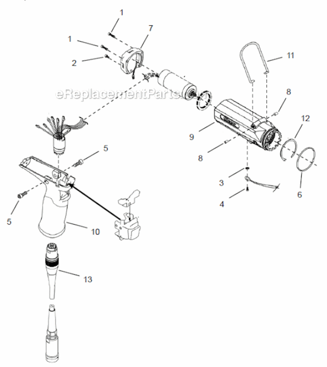 Page A Diagram and Parts List for 48CPE150D4B  Cleco Ratchet