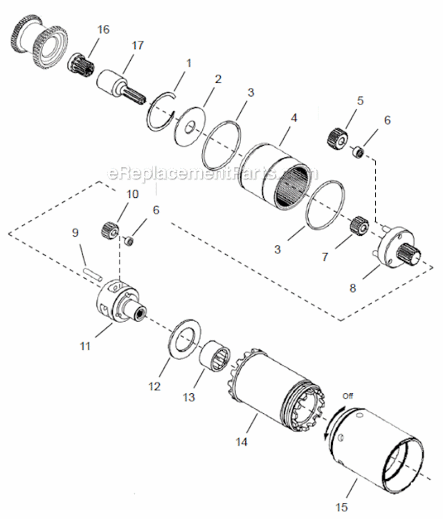 Page D Diagram and Parts List for 48CPE150D4  Cleco Ratchet
