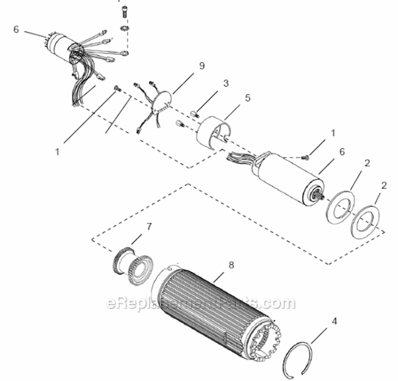 Page B Diagram and Parts List for 48CSE12D2B  Cleco Ratchet