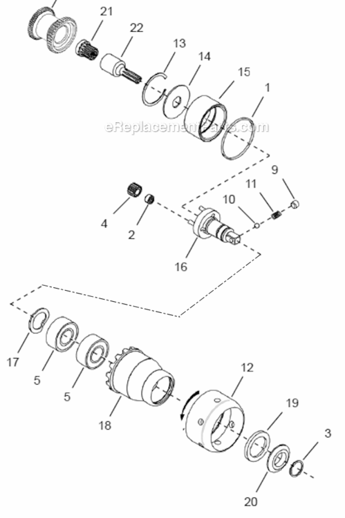 Page C Diagram and Parts List for 48CSE12D2B  Cleco Ratchet