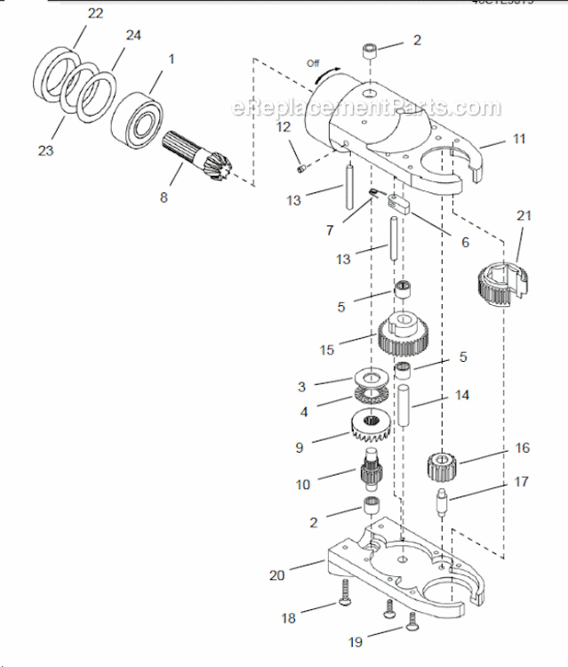 Page D Diagram and Parts List for 48CTE30T3  Cleco Ratchet