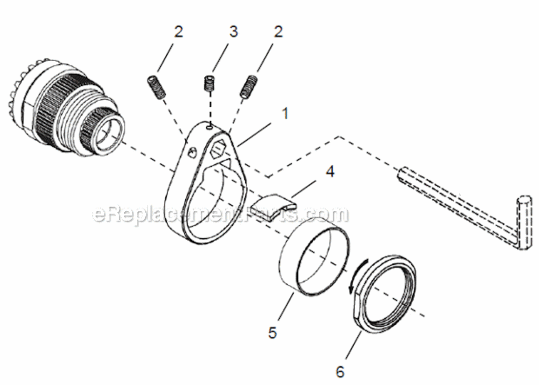 Page D Diagram and Parts List for 48EA105AH4B  Cleco Ratchet