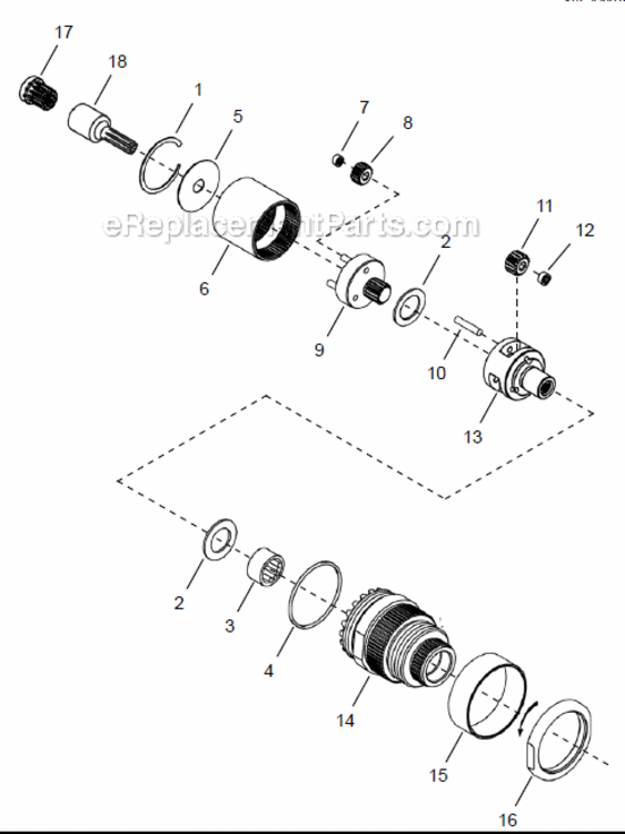 Page C Diagram and Parts List for 48EA110S341  Cleco Ratchet