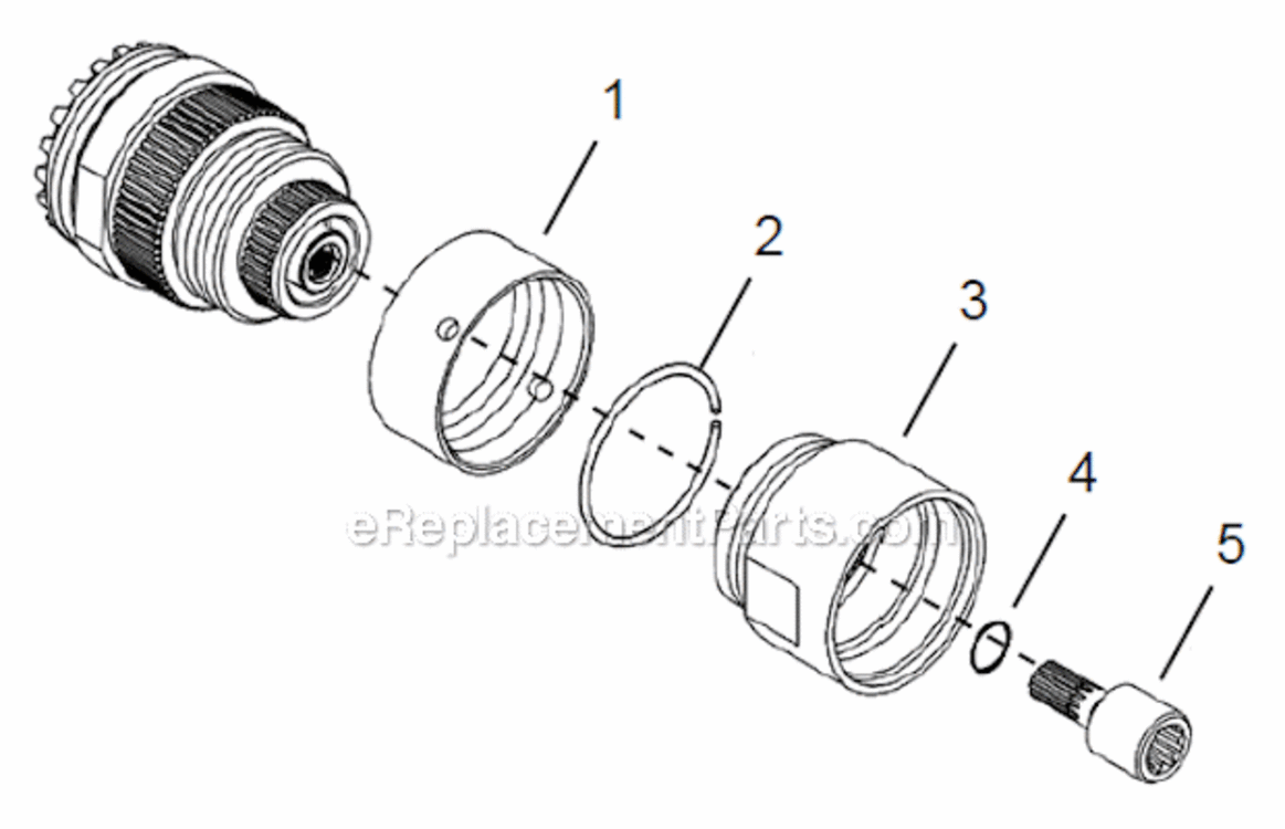 Page D Diagram and Parts List for 48EA110S341  Cleco Ratchet