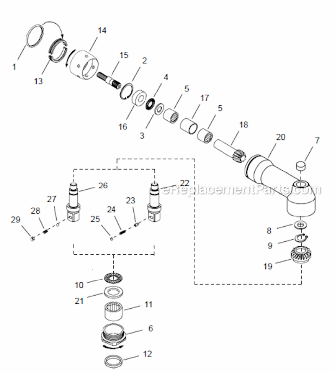 Page E Diagram and Parts List for 48EA230AX6  Cleco Ratchet