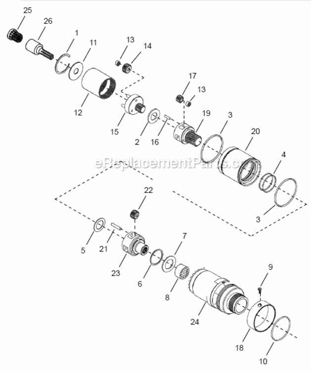 Page C Diagram and Parts List for 48EA230F4  Cleco Ratchet