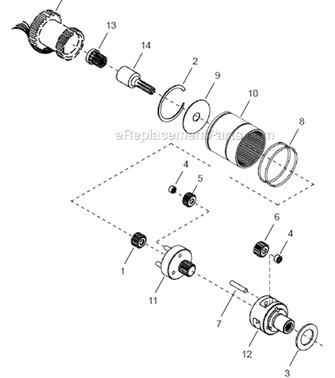 Page C Diagram and Parts List for 48EA28AL3B  Cleco Ratchet
