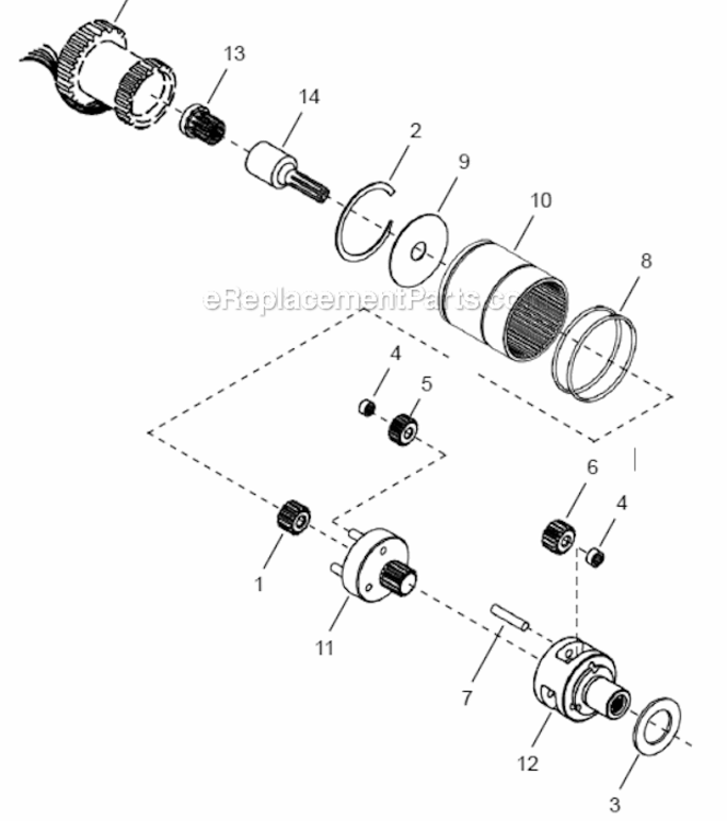 Page C Diagram and Parts List for 48EA37F2  Cleco Ratchet