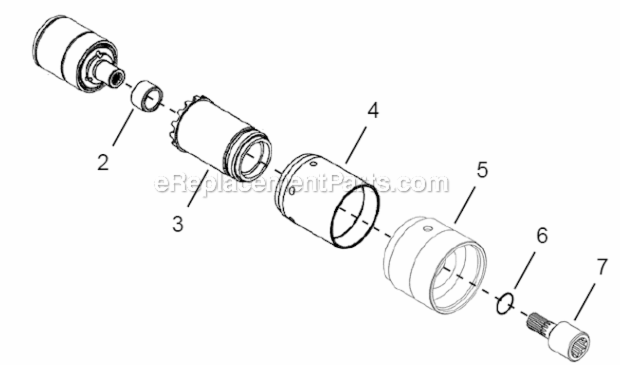 Page D Diagram and Parts List for 48EA52F2  Cleco Ratchet