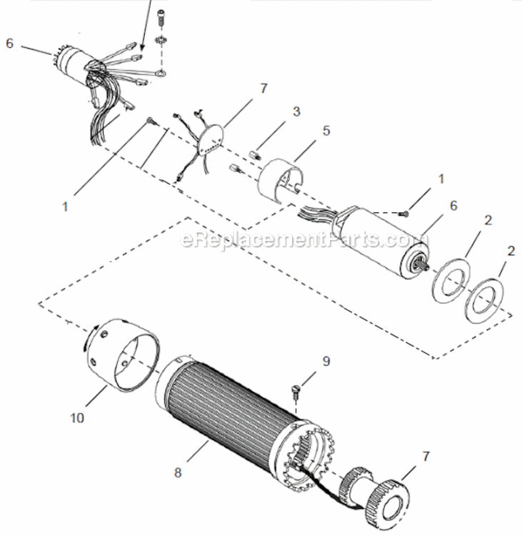 Page B Diagram and Parts List for 48EAE230AX6B  Cleco Ratchet