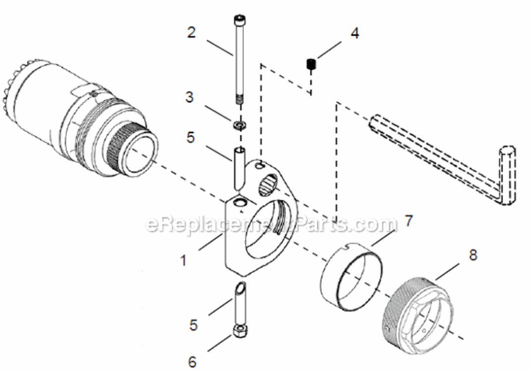 Page D Diagram and Parts List for 48EAE230AX6  Cleco Ratchet