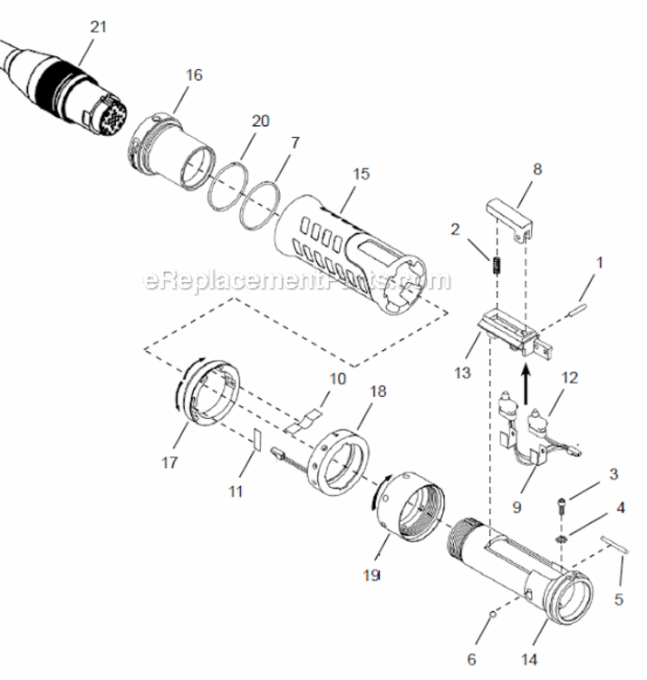 Page A Diagram and Parts List for 48EAE37S231  Cleco Ratchet