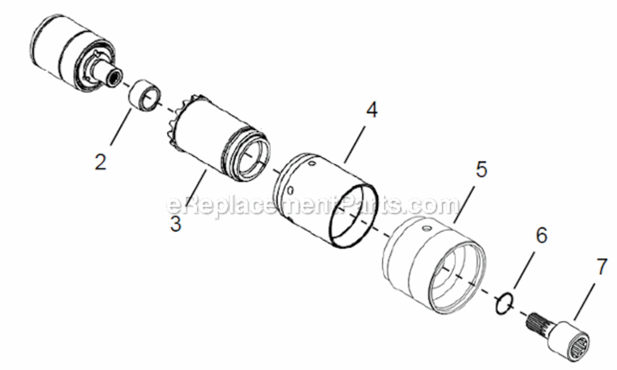 Page D Diagram and Parts List for 48EAE37S232  Cleco Ratchet