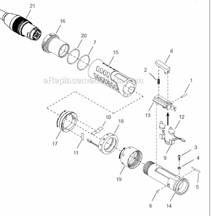 Page A Diagram and Parts List for 48EAE52F2  Cleco Ratchet