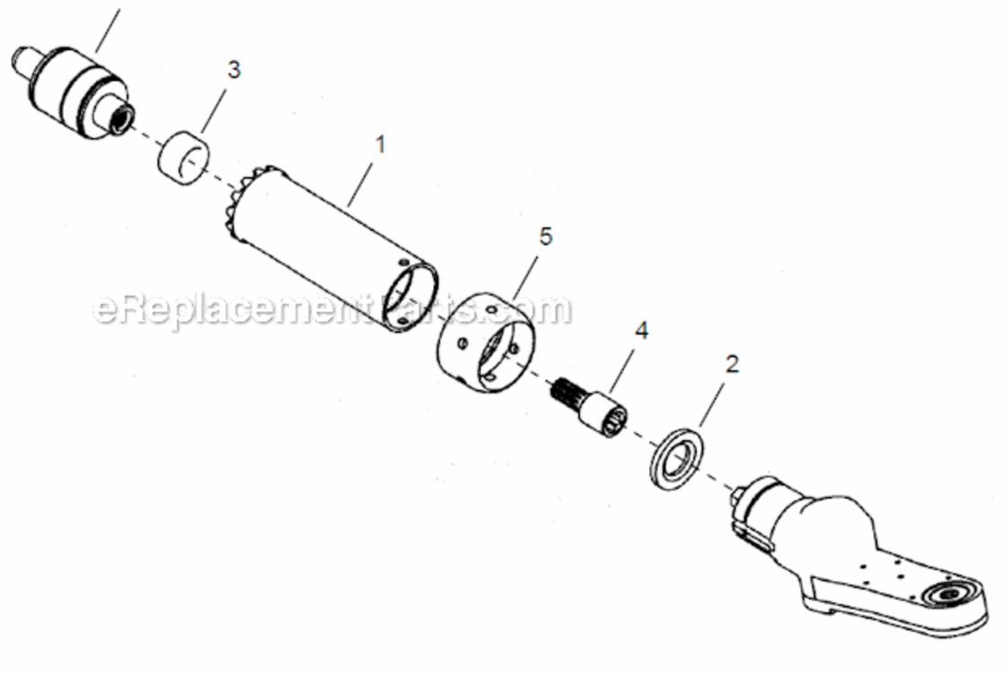 Page D Diagram and Parts List for 48EC30C1  Cleco Ratchet