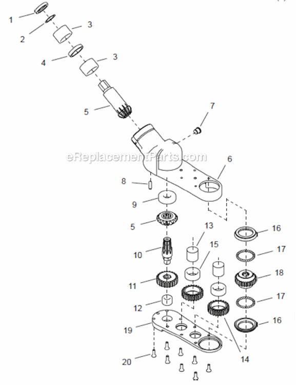 Page E Diagram and Parts List for 48EC30C3  Cleco Ratchet