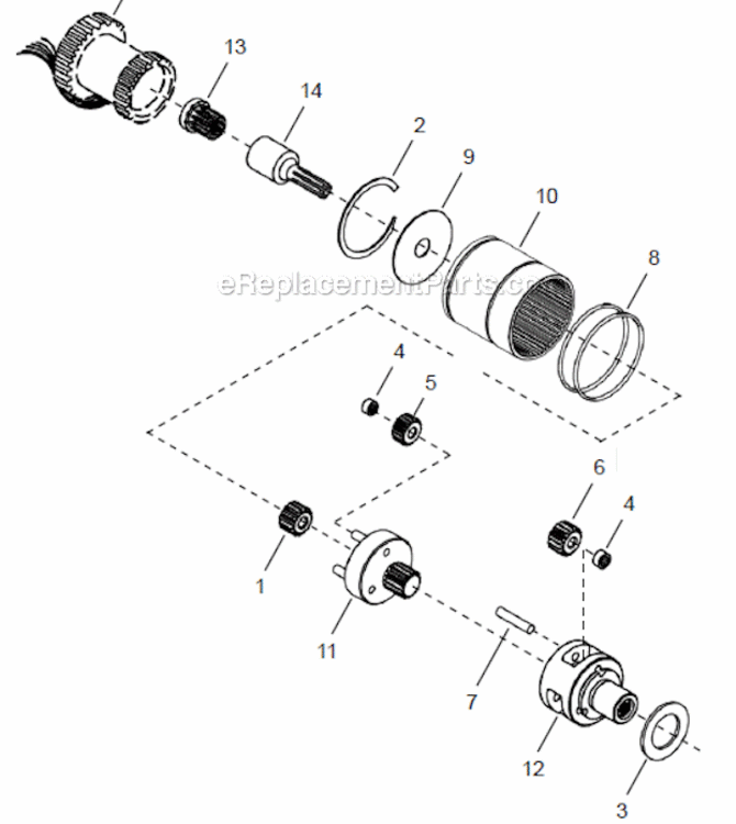Page C Diagram and Parts List for 48ECE30C1  Cleco Ratchet