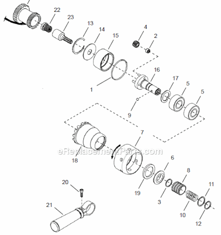 Page D Diagram and Parts List for 48EP12Q  Cleco Ratchet