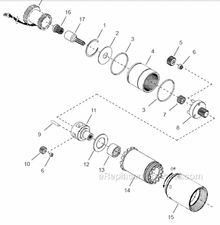 Page D Diagram and Parts List for 48EPE150D4  Cleco Ratchet