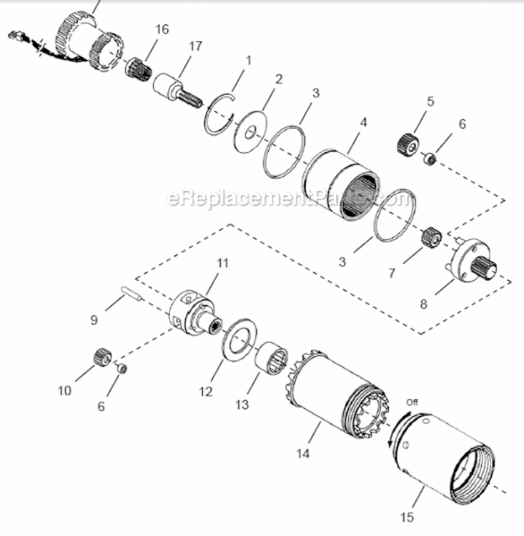 Page D Diagram and Parts List for 48EPE65D4  Cleco Ratchet
