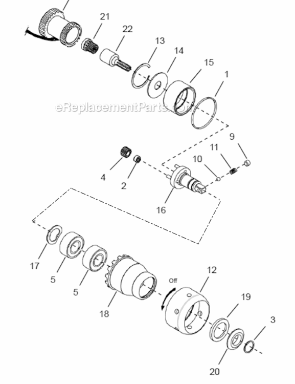 Page C Diagram and Parts List for 48ES12D2B  Cleco Ratchet