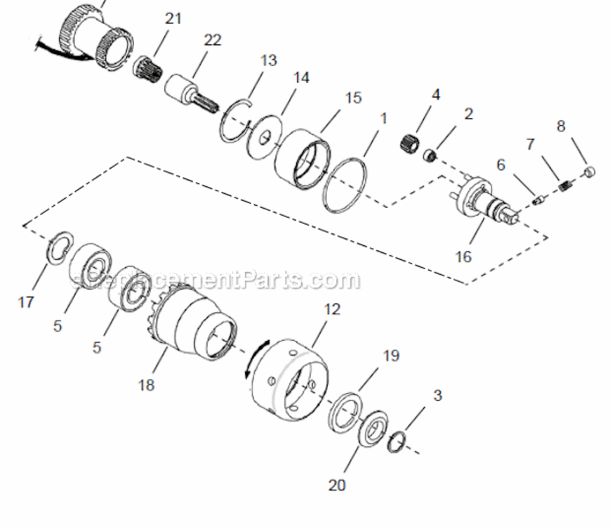 Page C Diagram and Parts List for 48ES12D2  Cleco Ratchet