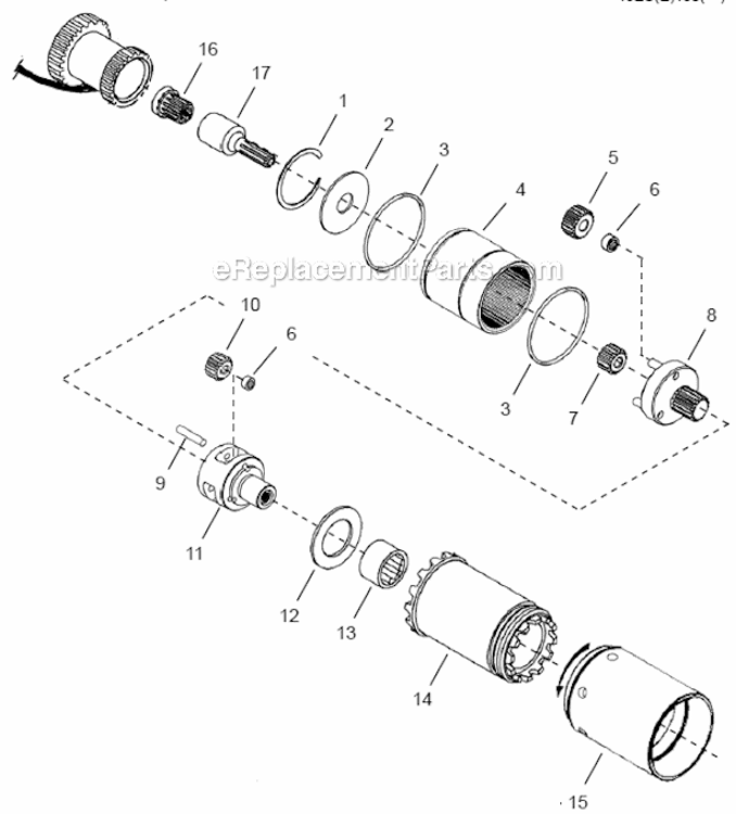 Page C Diagram and Parts List for 48ES150D4B  Cleco Ratchet