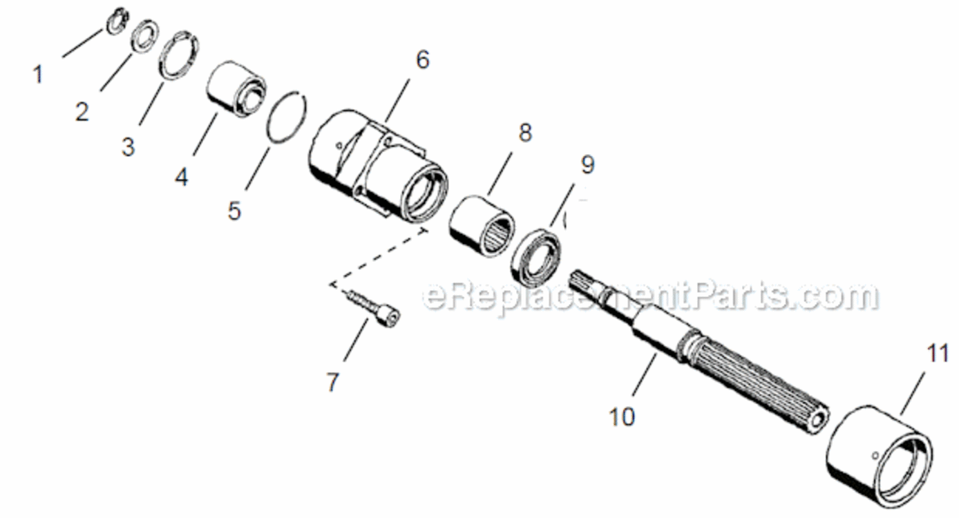 Page D Diagram and Parts List for 48ES361ZA  Cleco Ratchet