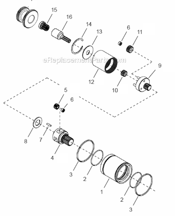 Page C Diagram and Parts List for 48ESE1502ZA  Cleco Ratchet