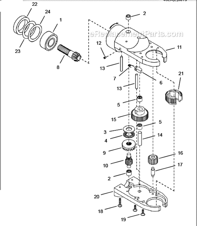 Page D Diagram and Parts List for 48ET30T3  Cleco Ratchet