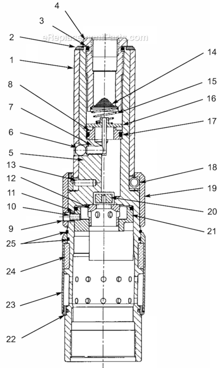 Page B Diagram and Parts List for 55NL-3T-4  Cleco Ratchet
