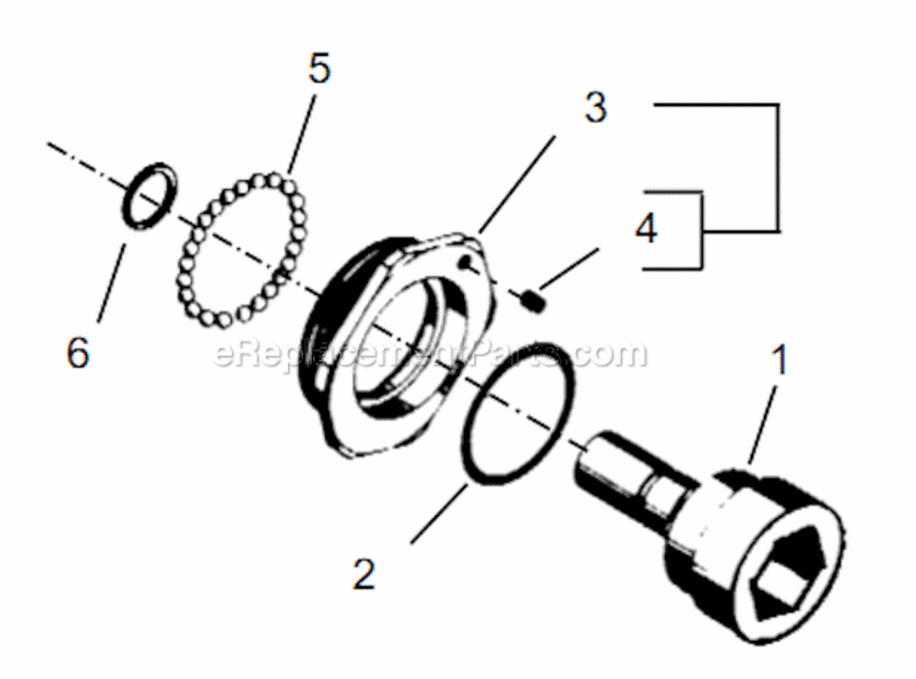 Page T Diagram and Parts List for 55NL-3T-4  Cleco Ratchet