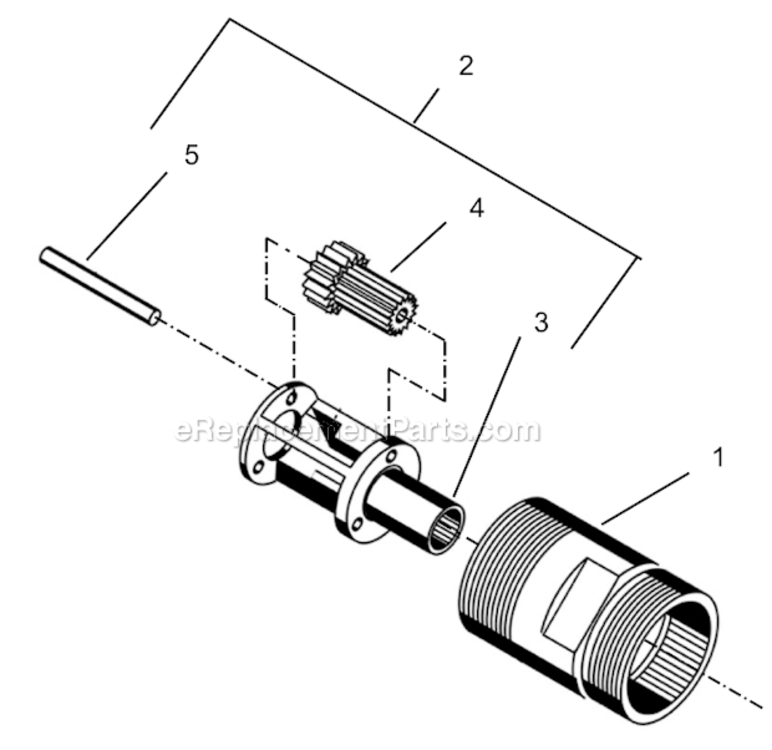 Page G Diagram and Parts List for 55NL-3T-4  Cleco Ratchet