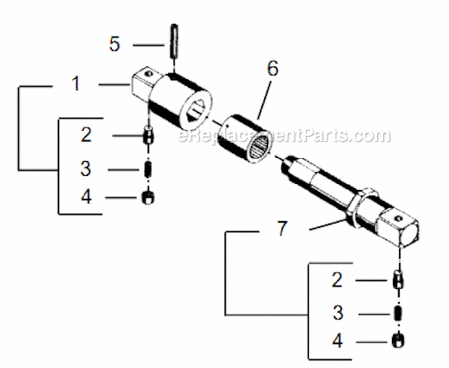 Page Q Diagram and Parts List for 55RNL-2T-4  Cleco Ratchet