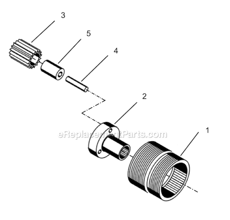 Page H Diagram and Parts List for 55RNL-2T-4  Cleco Ratchet